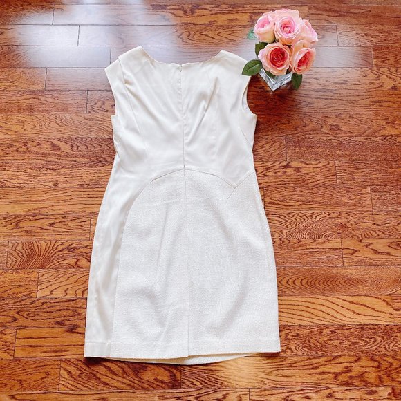 DR73 ZETA Off-White Office Dress - Picture 3 of 6